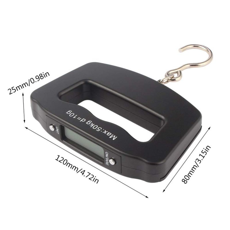 Meichoon Digital Luggage Scale 110lb /50kg, Portable Mini Electronic Scale with Fishing Hook Tare Function Backlit LCD Display for Home Farm Factory Hunting Outdoor C42 - Image 3